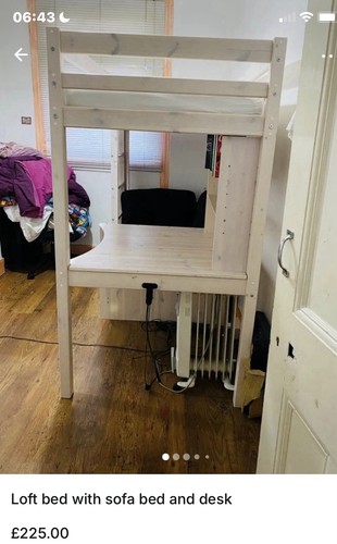 Loft bed with sofa - loft, and