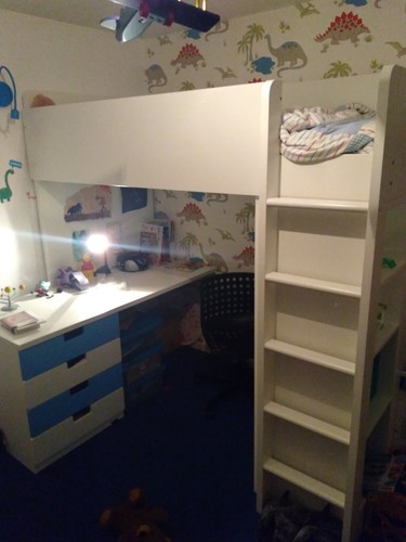 Ikea loft bed - bed, and