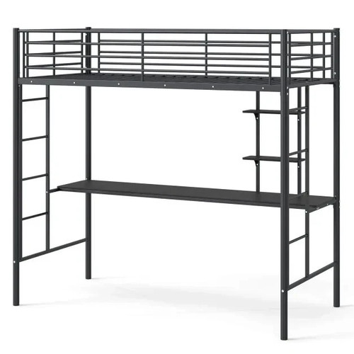 Costway loft bed with desk - costway,