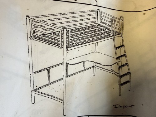 Single metal loft - metal, with