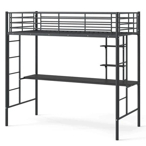 Costway loft bed with desk - bed,