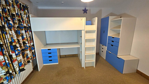 Ikea wood loft bed - ikea,