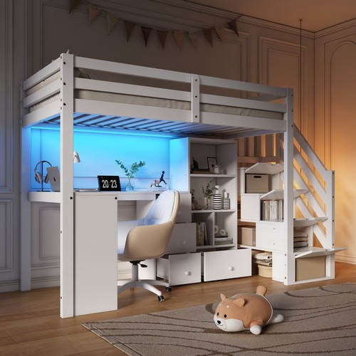 3ft single loft bed - 3ft, w/