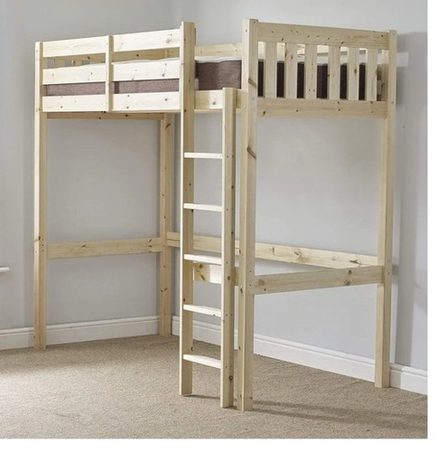Wooden loft bed - frame, in